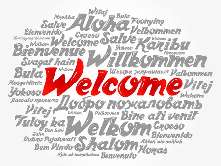 Welcome In Different Languages Vector at Vectorified.com | Collection ...