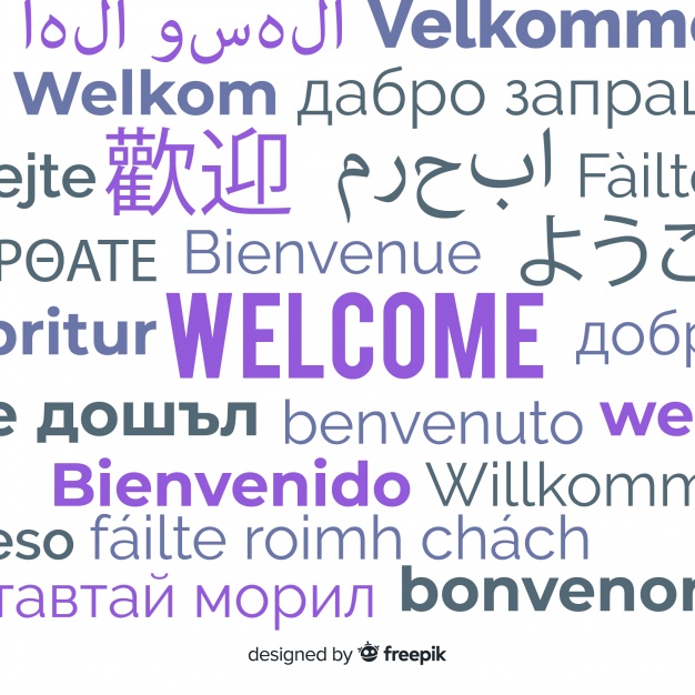 626x626 Welcome In Different Languages Vector Free Download