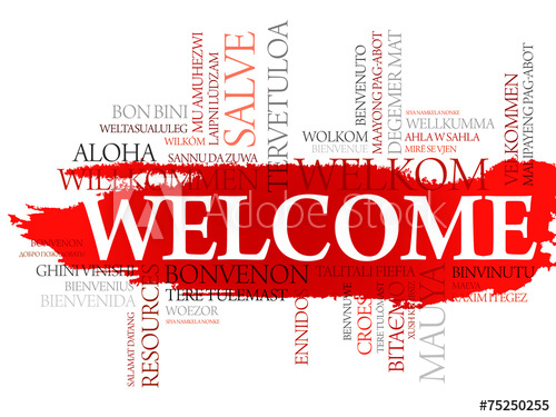 500x375 Welcome In Different Languages Word Cloud Vector Concept