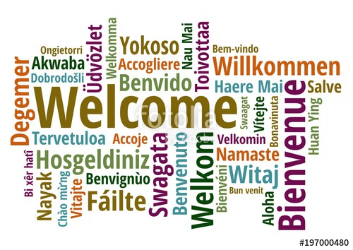500x354 Welcome In Different Languages Wordcloud On White Background
