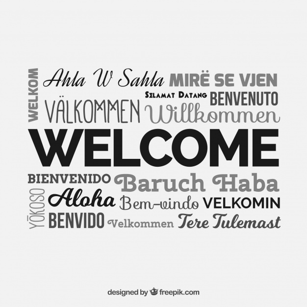 626x626 Welcome Pattern In Different Languages Vector Free Download