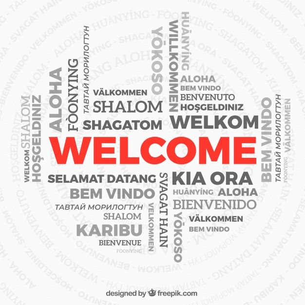 Welcome In Different Languages Vector at Vectorified.com | Collection ...