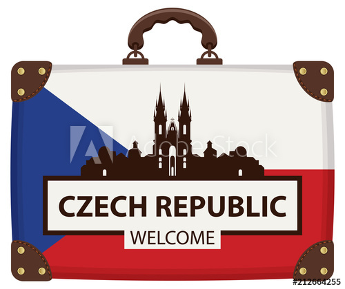 Vector Travel Banner With Suitcase In Colors Of Czech Flag 500x420 Vector Travel Banner With Suitcase In Colors Of Czech Flag