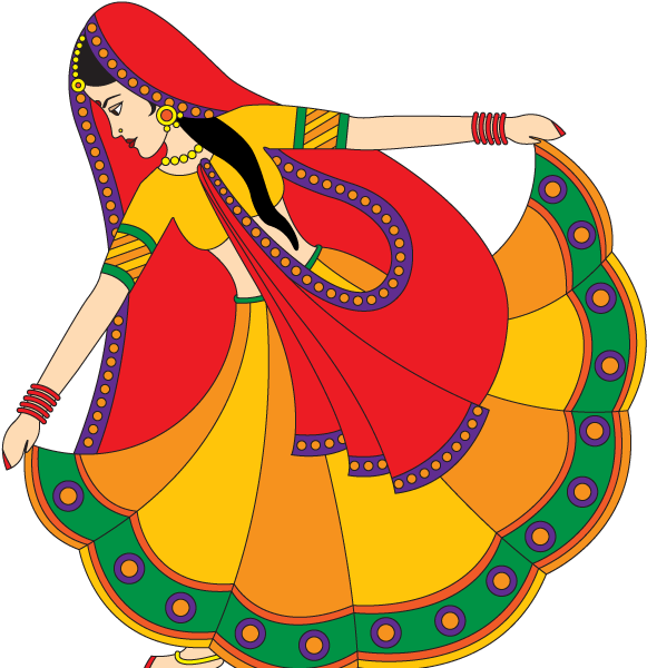 Download Indian Traditional Dancer Vector Attire Dress Folk 581x600 Download Indian Traditional Dancer Vector Attire Dress Folk