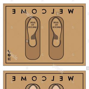 300x300 Stock Vector Man With Welcome Mat Retro Clip Art Sarahgardan