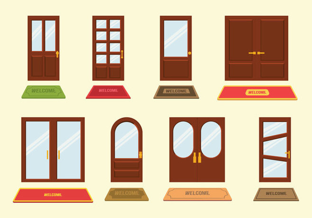632x443 Welcome Mat And Door Vectors Free Vector Download Cannypic