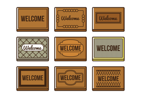 286x200 Welcome Mat Free Vector Art