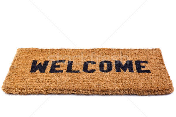 600x400 Welcome Mat Cut Out Stock Photo Richard Thomas