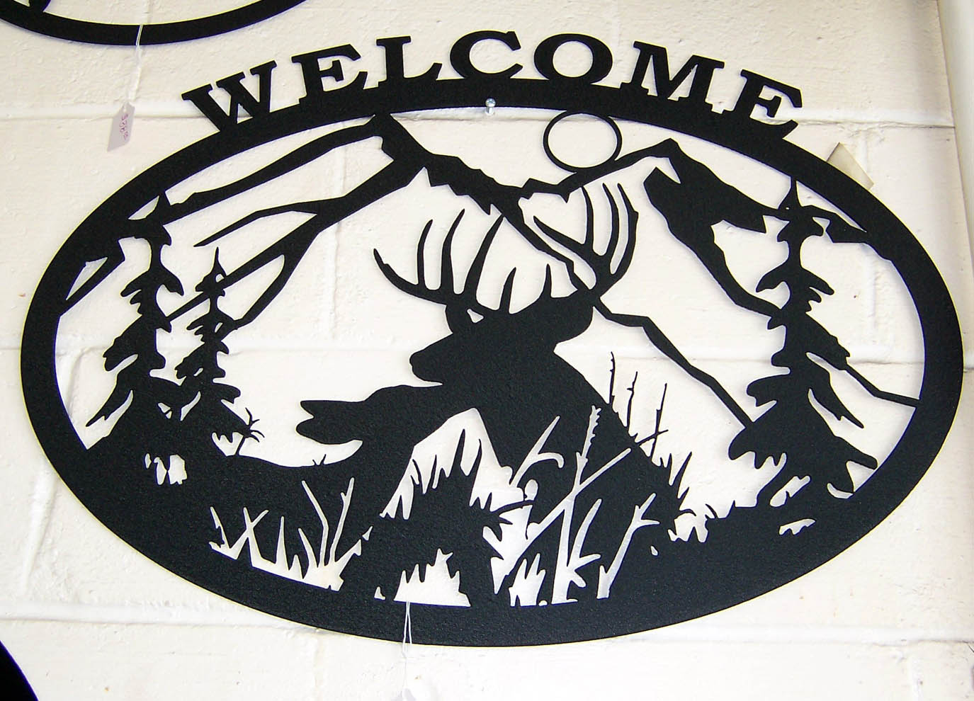 1375x990 Deer Welcome Sign Signtorch, Turning Images Into Vector Cut Paths