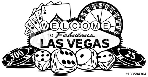 500x263 Welcome To Las Vegas Casino Vector