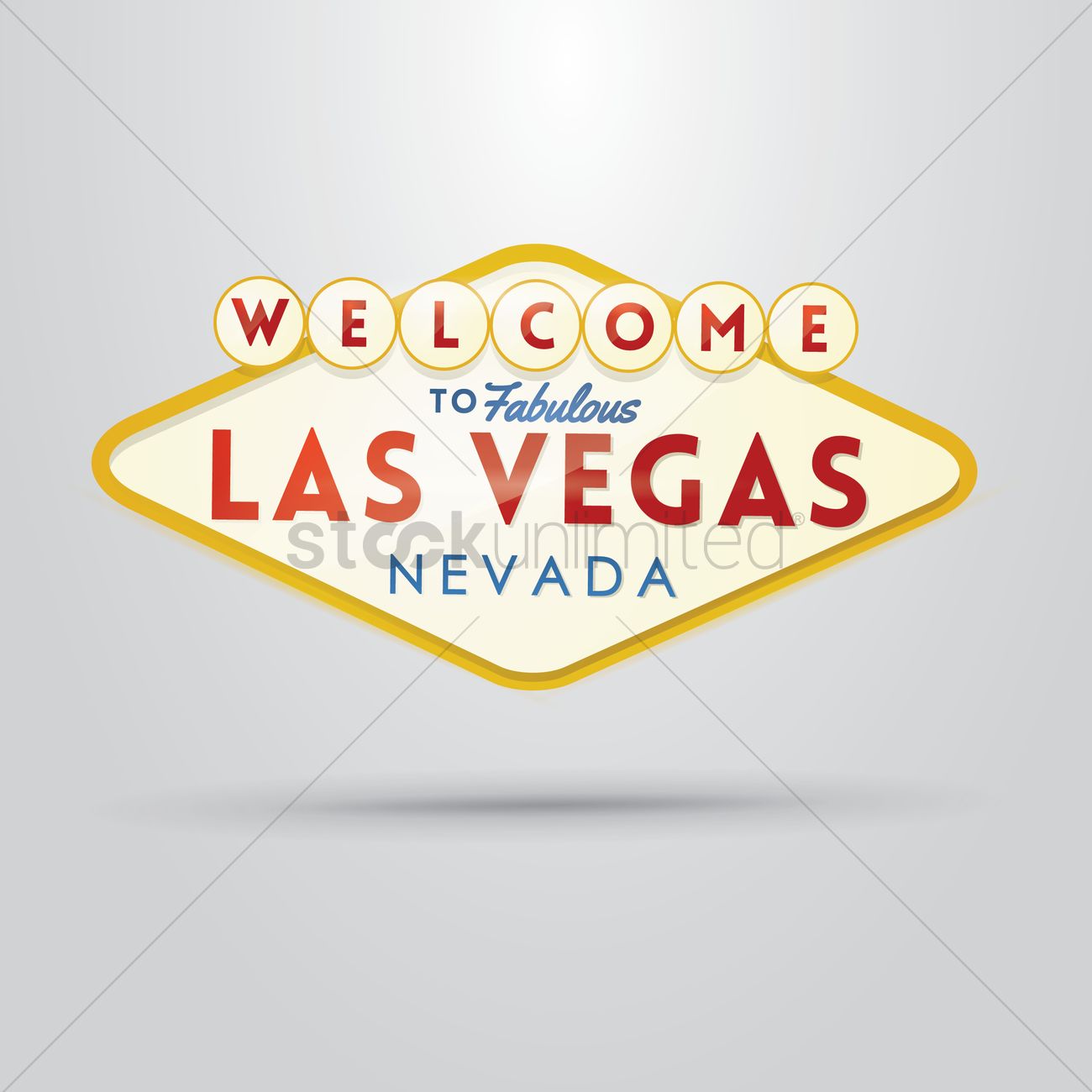 1300x1300 Welcome To Las Vegas Vector Image