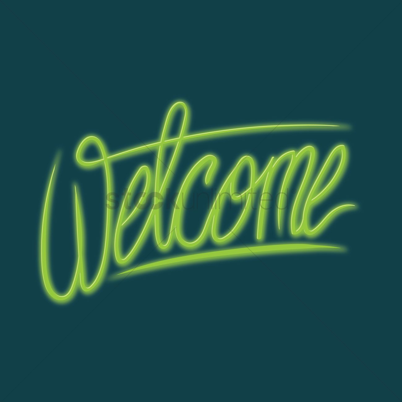 1300x1300 Welcome Vector Image
