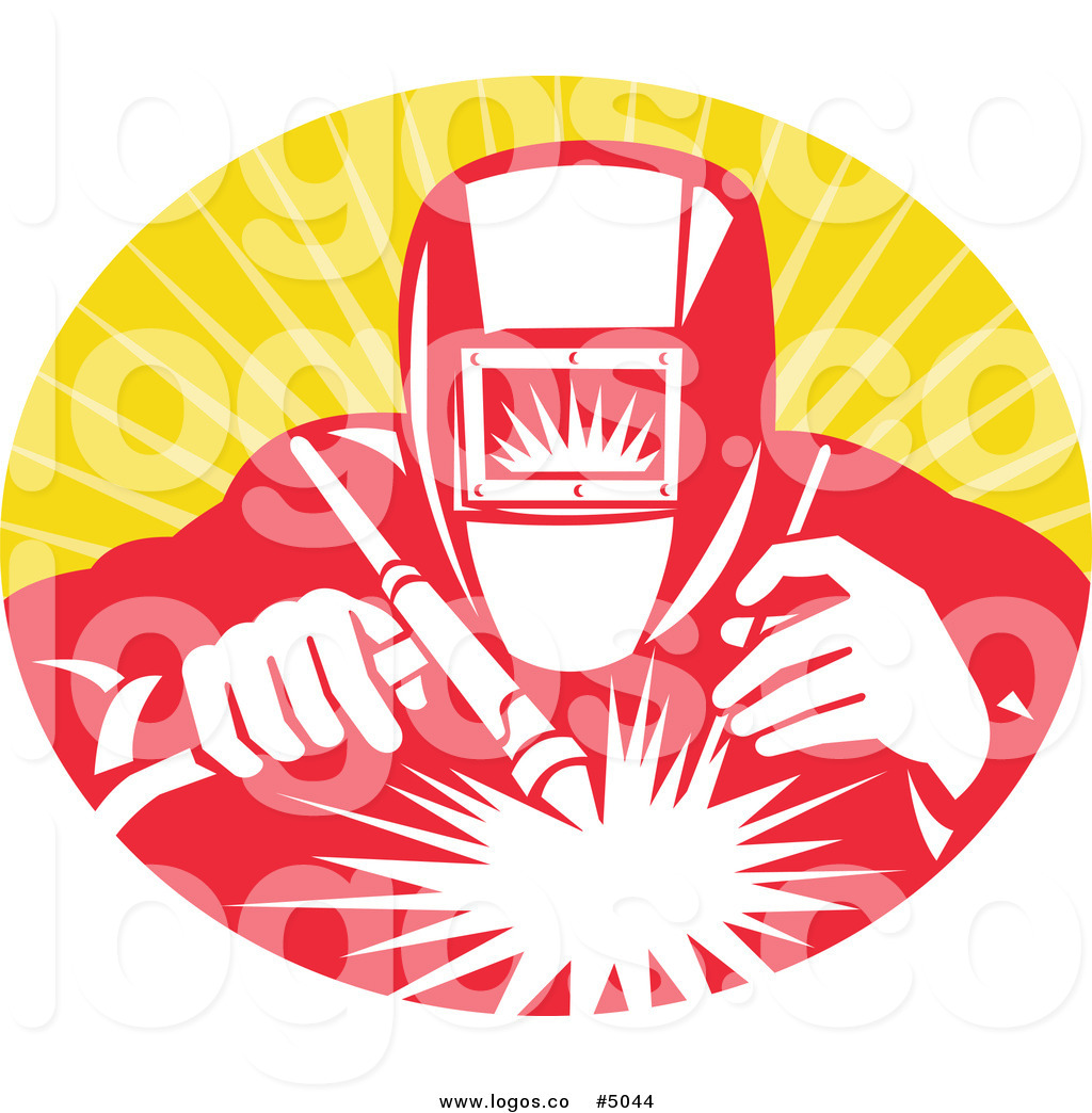 1024x1044 Royalty Free Vector Of A Welder Logo