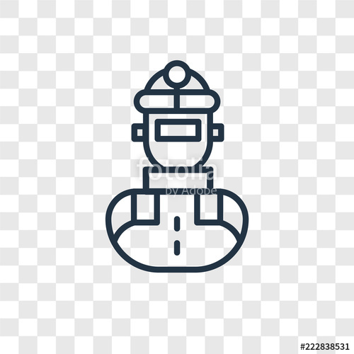 500x500 Welder Vector Icon Isolated On Transparent Background, Welder Logo