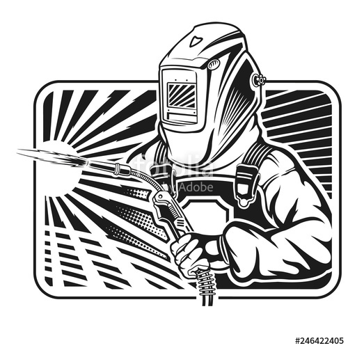 500x500 Welder Logo Vector Stock Image And Royalty Free Vector