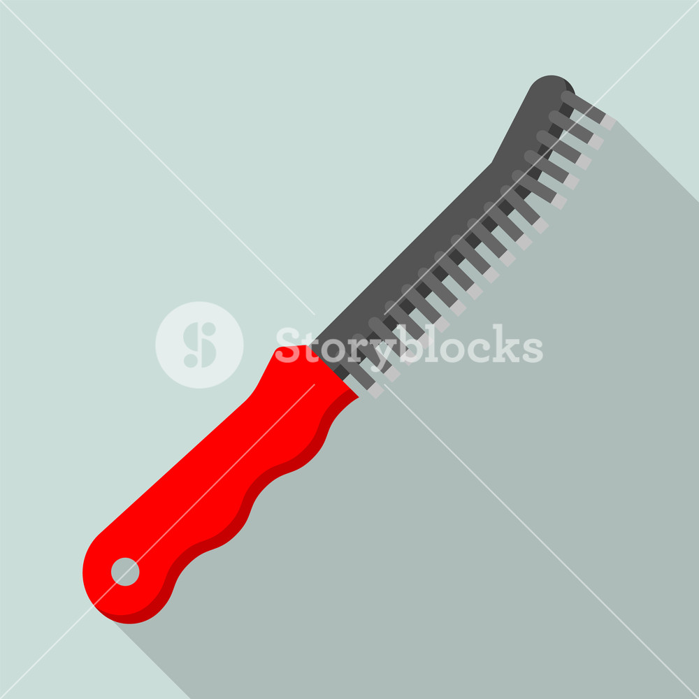 1000x1000 Metal Brush For Welder Icon Flat Illustration Of Metal Brush
