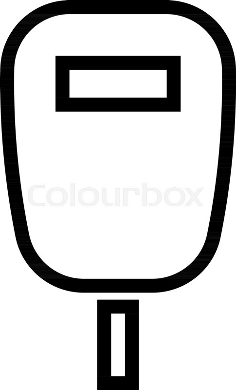 485x800 Outline Beautiful Welding Helmet Stock Vector Colourbox