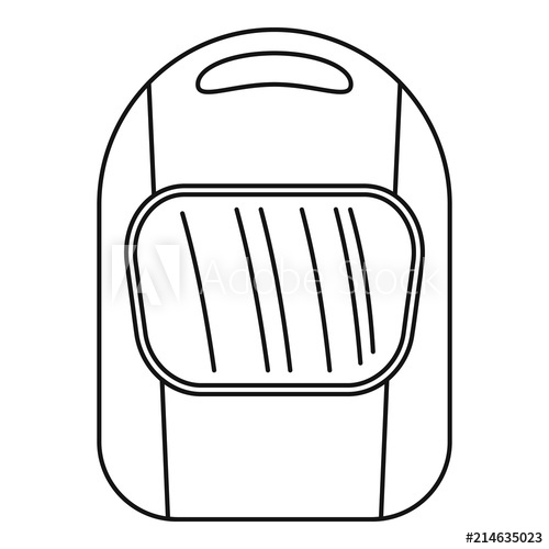 500x500 Welding Helmet Icon Outline Illustration Of Welding Helmet Vector
