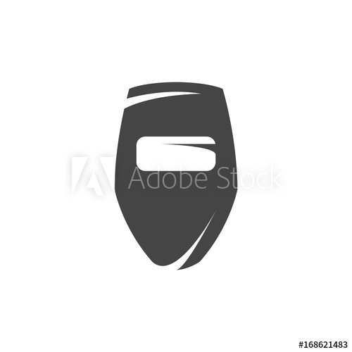 Welding Mask Icon Vector Logo On White Background 500x500 Welding Mask Icon Vector Logo On White Background
