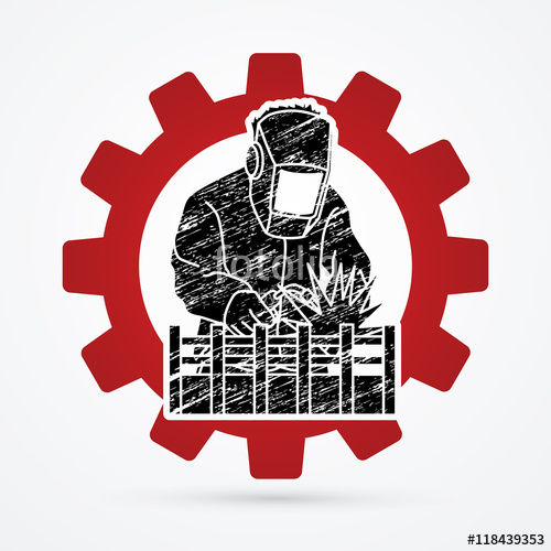 500x500 Welding With Sparks Designed On Gar Wheel Background Graphic