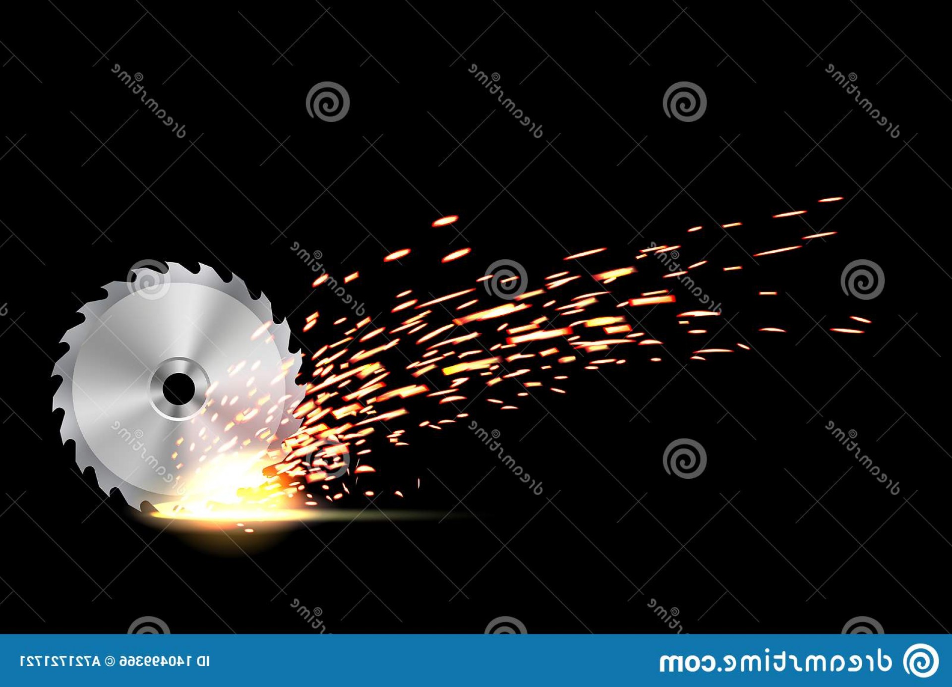 1920x1386 Creative Vector Illustration Circular Saw Blade Wood Metal Work