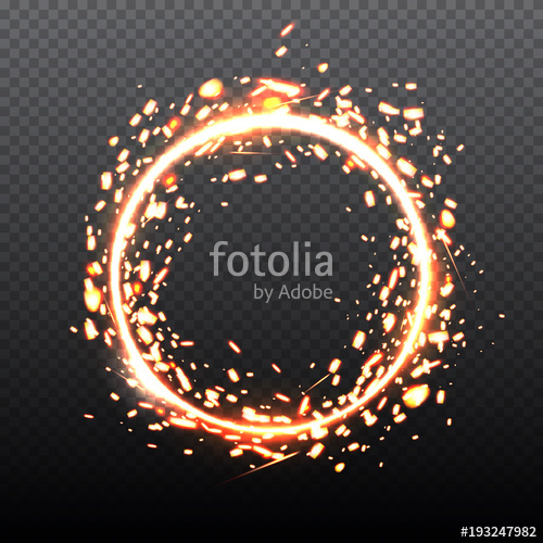 500x500 Fire Sparks Of Metal Welding Isolated On Transparent Background