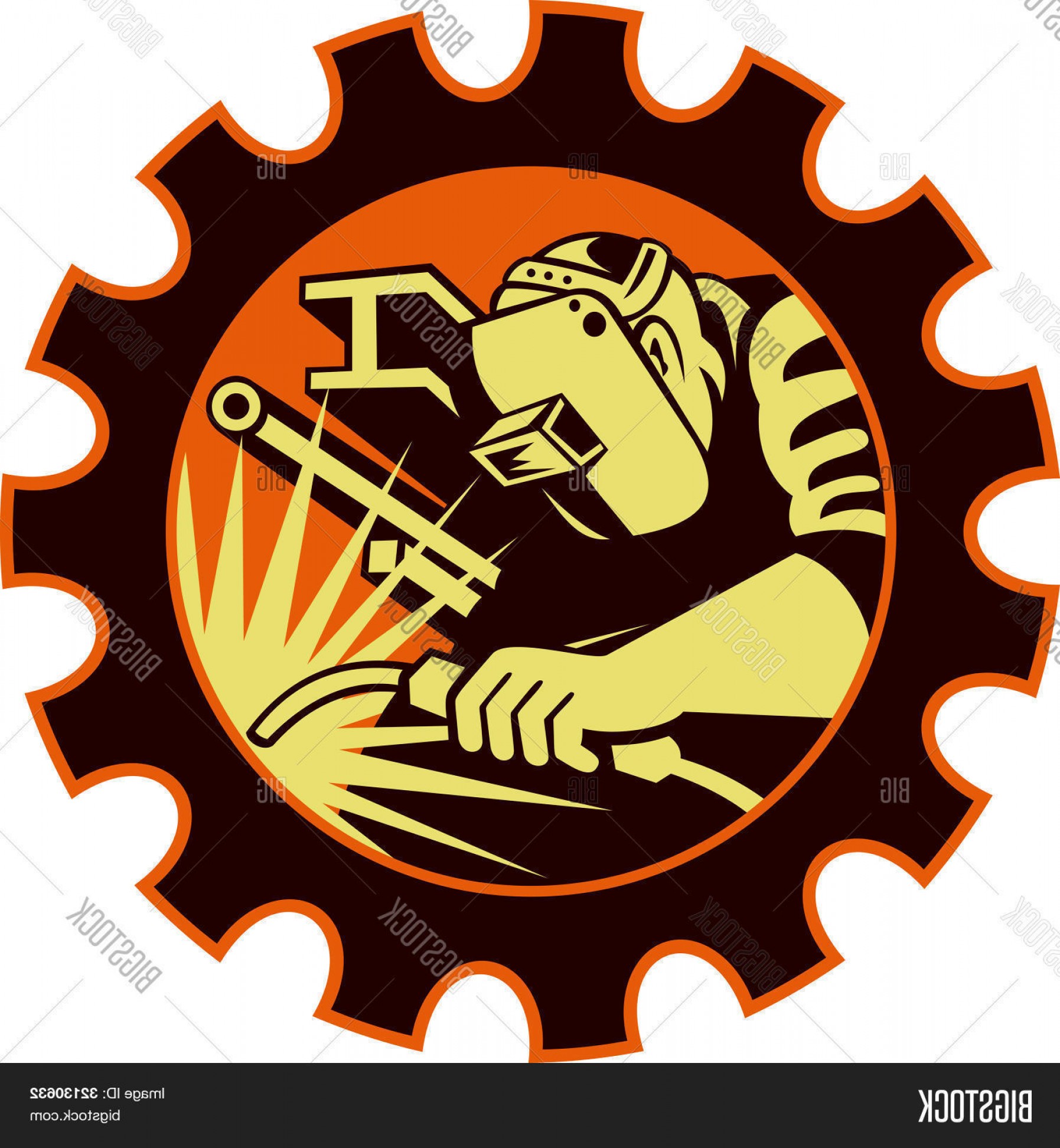 Stock Vector Welder Worker Welding Torch Retro Newwaysys 1795x1944 Stock Vector Welder Worker Welding Torch Retro Newwaysys