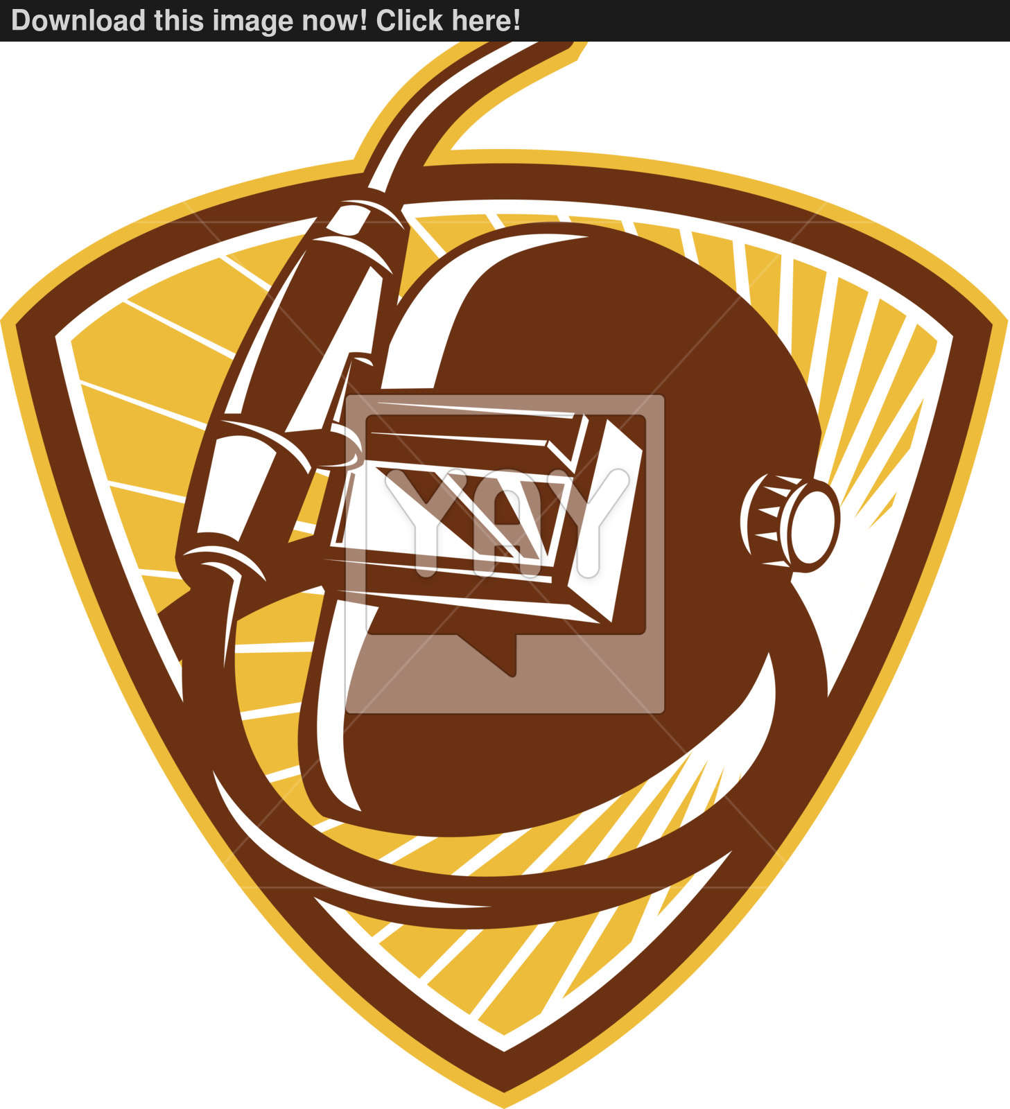 Welder Visor And Welding Torch Retro Shield Vector 1457x1600 Welder Visor And Welding Torch Retro Shield Vector