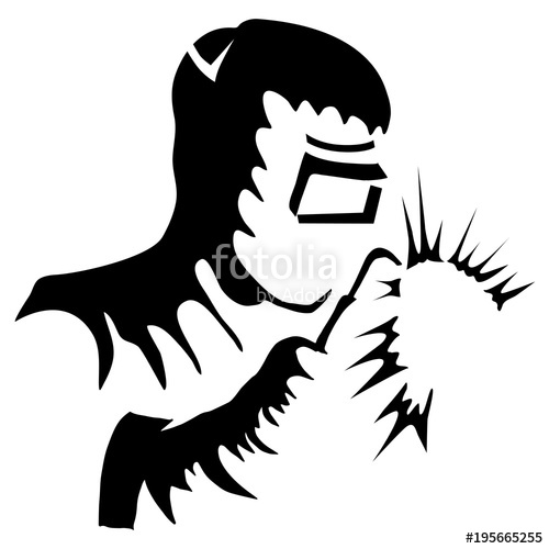 Welder Welding Black White Drawing Stock Image And Royalty Free 500x500 Welder Welding Black White Drawing Stock Image And Royalty Free