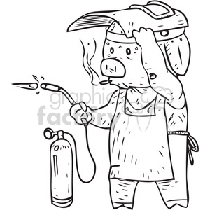 Pig Welder Vector Illustration Clipart Royalty Free Gif, Png 300x300 Pig Welder Vector Illustration Clipart Royalty Free Gif, Png