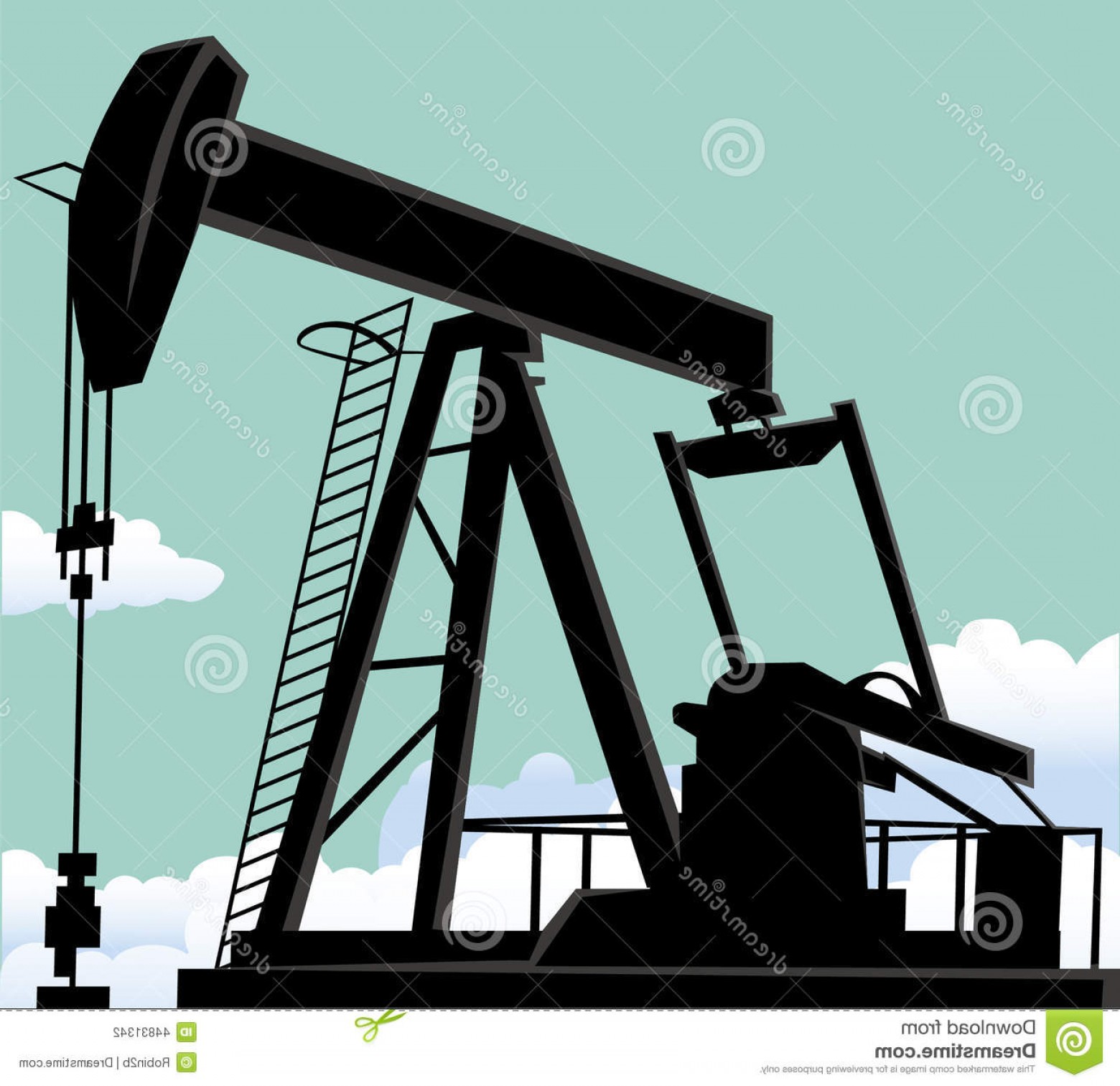 1560x1513 Stock Illustration Oil Well Vector Illustration Background Image