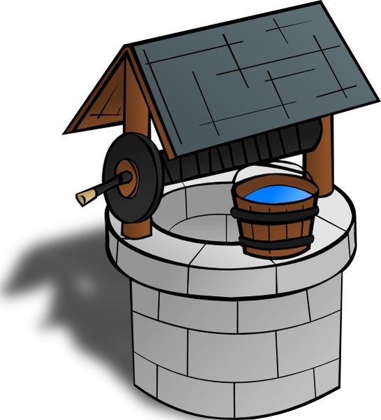 545x600 Wishing Well Clip Art Free Vector In Open Office Drawing