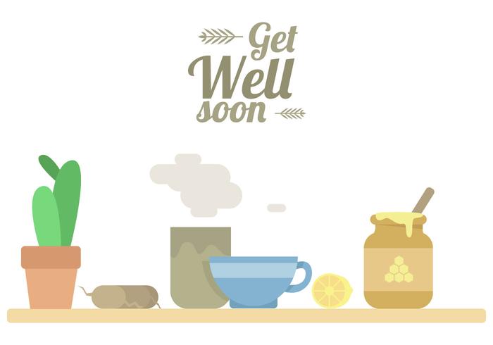 700x490 Get Well Soon Tea Vector