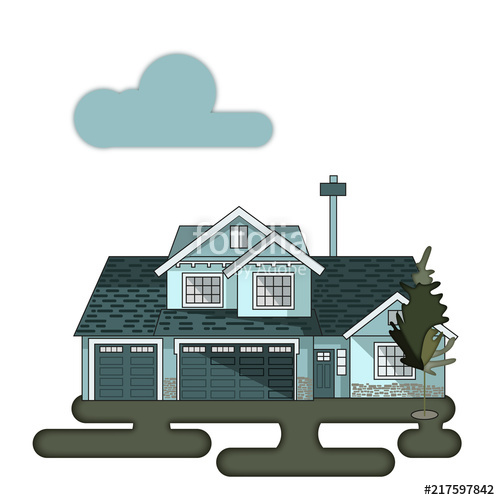 500x500 Modern Architecture For Business Cartoons Or Presentations They