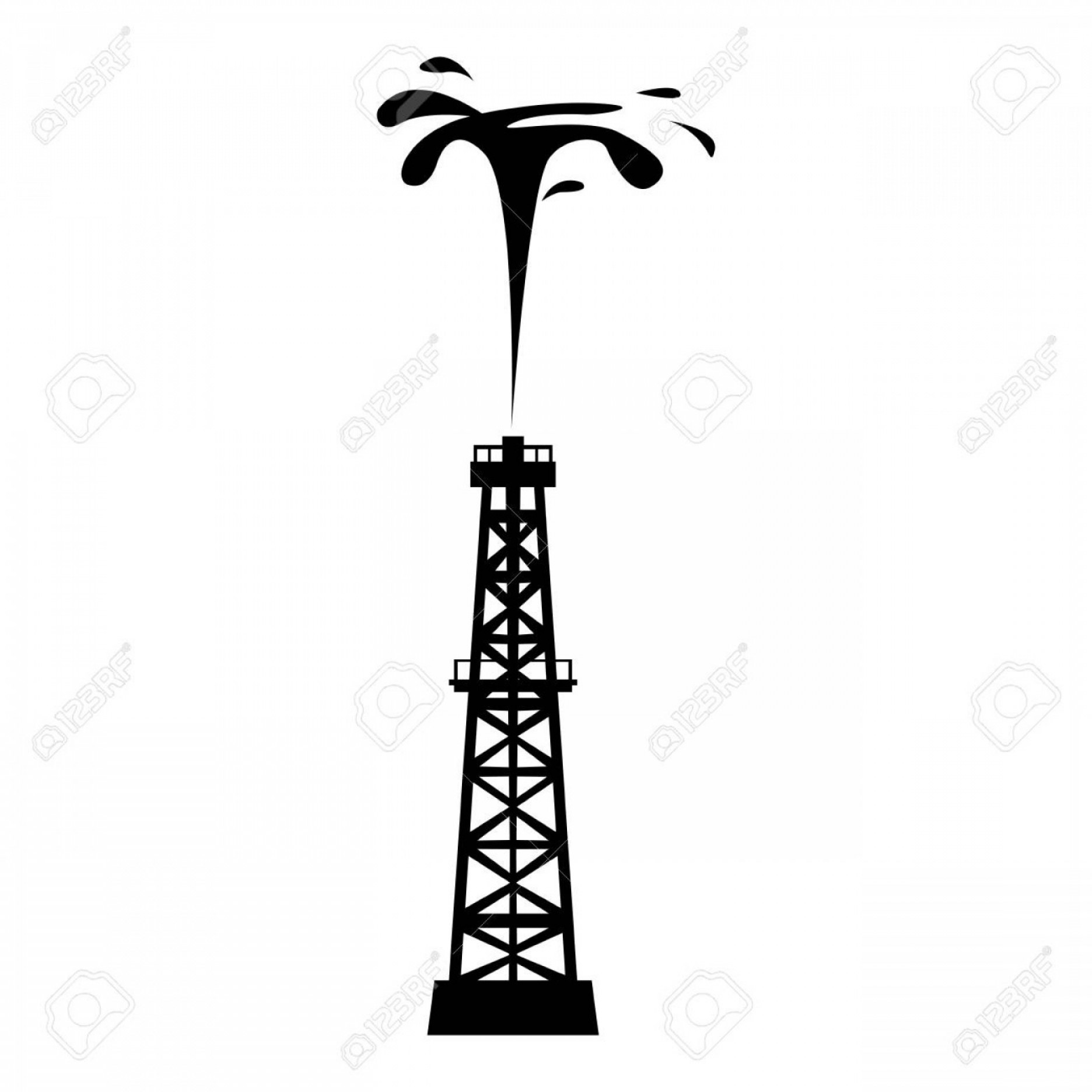 1872x1872 Oil Tower Vector Catchsplace