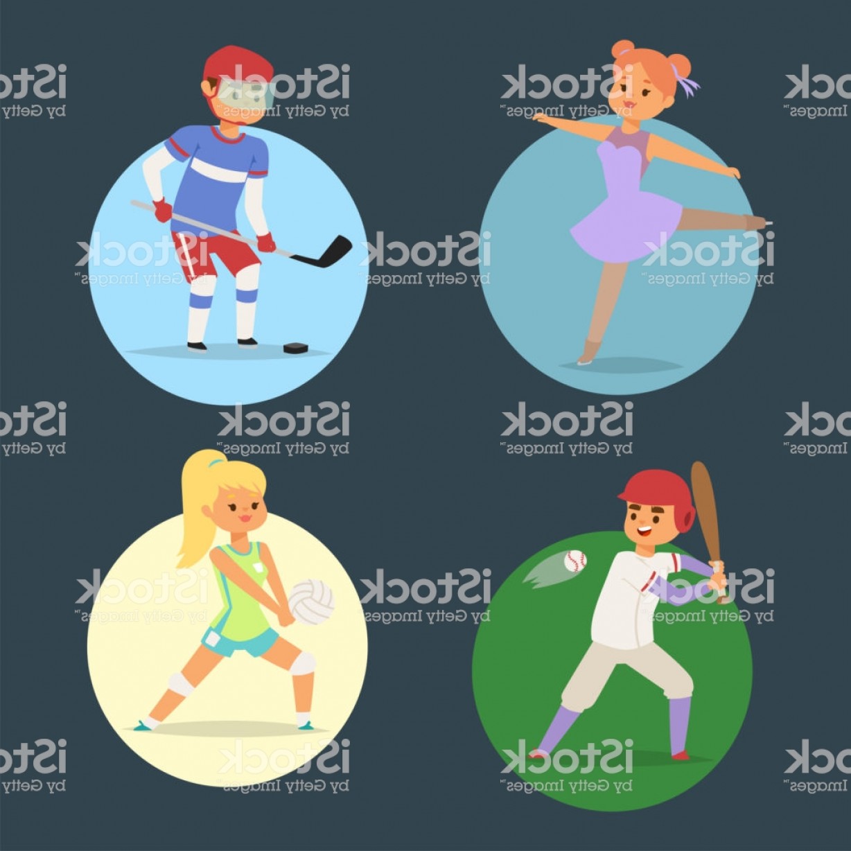 1228x1228 Sport Wellness Vector People Characters Sporting Man Activity