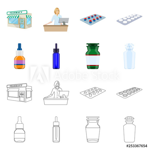 500x500 Vector Illustration Of Retail And Healthcare Logo Collection
