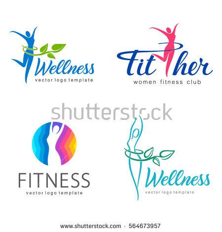 450x470 Fitness And Wellness Vector Logo Design Design Vector Logo