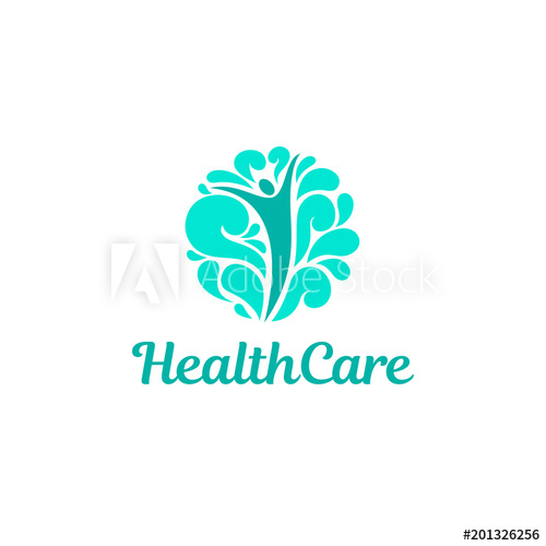 500x500 Wellness Vector Logo Design Template Human Health Care