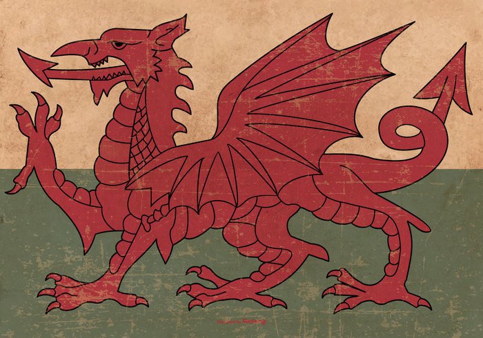 700x490 Grunge Flag Of Wales
