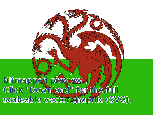 528x396 Targaryen Welsh Flag Vector