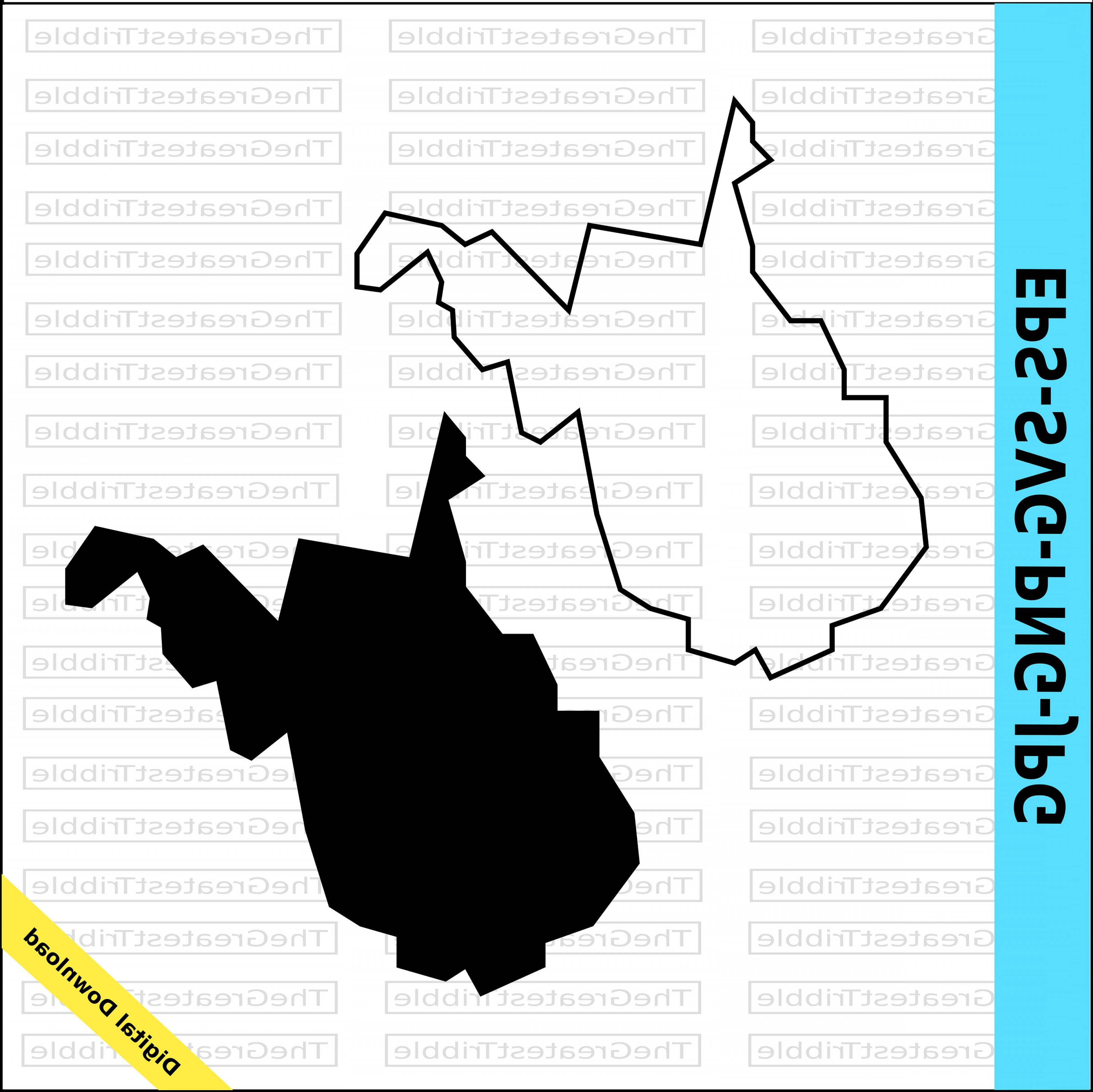 3600x3596 Virginia State Outline Vector Catchsplace