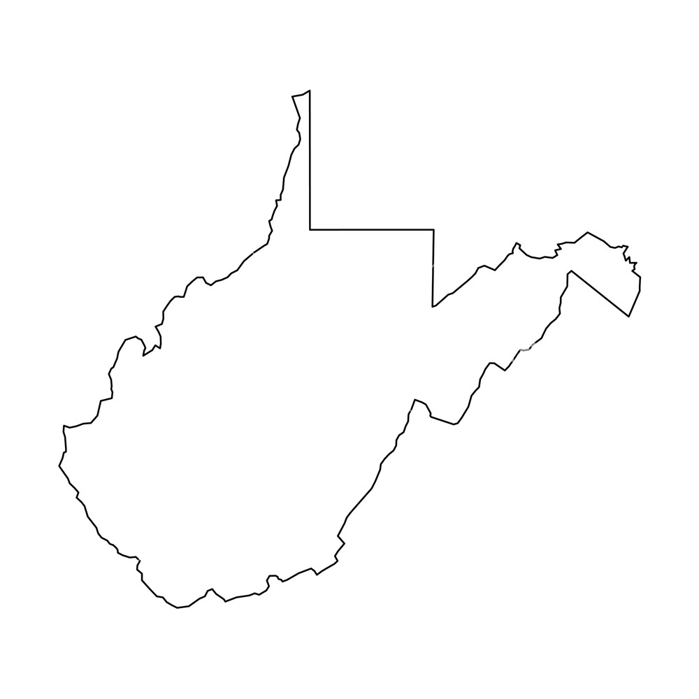 West Virginia Outline Vector At Collection Of West