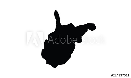 500x300 West Virginia Outline Map Black Usa State Borders Black Vector
