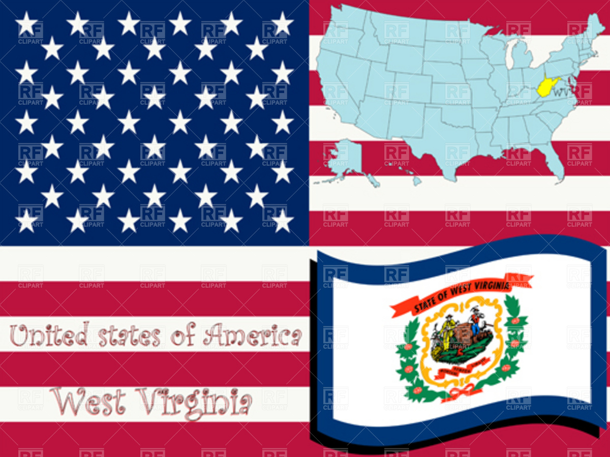 1200x899 West Virginia State Outline And Flag Vector Image Of Signs