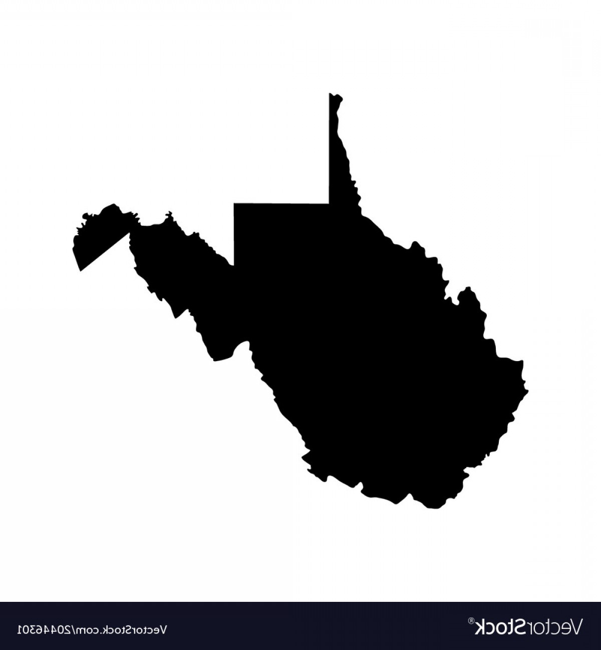 West Virginia Outline Vector at Vectorified.com | Collection of West ...