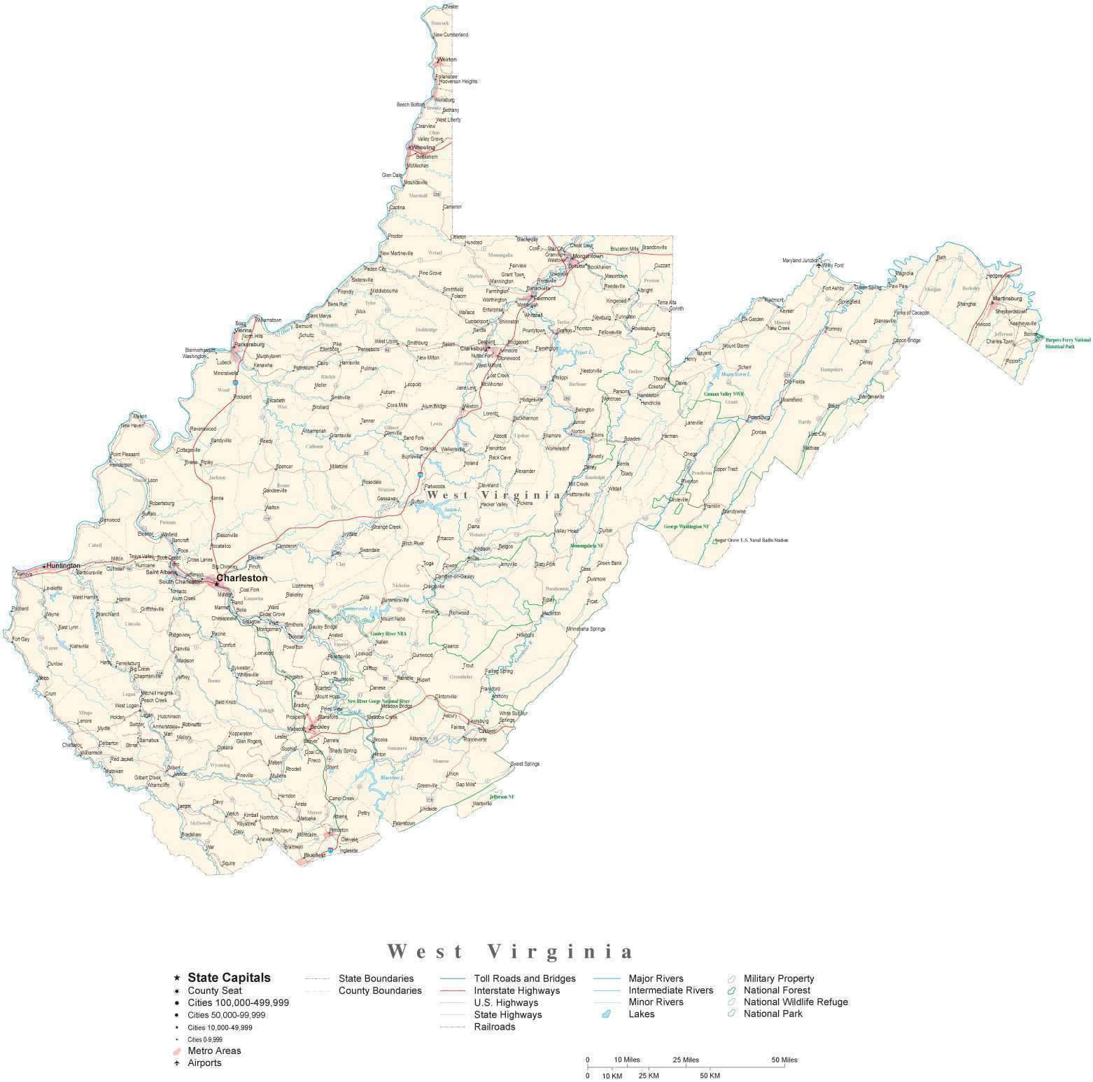 1562x1547 West Virginia Detailed Cut Out Style State Map In Adobe