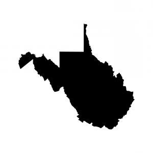 300x300 Map Of The Us State Of West Virginia Vector Catchsplace