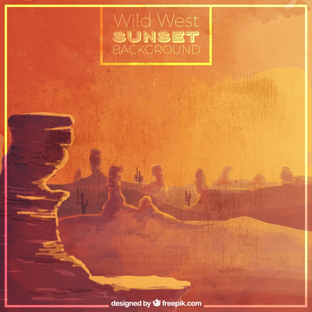 626x626 Watercolor Western Background