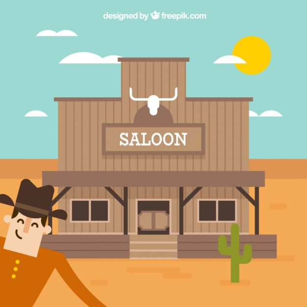626x626 Flat Western Background Vector Free Download